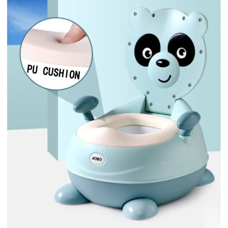 Kindertöpfchen in Panda-Design – Weiches Baby-Töpfchen mit PU-Sitz