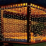 3m Lichtervorhang mit 300 Warmweißen LEDs