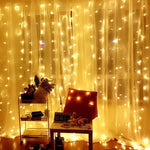 3m Lichtervorhang mit 300 Warmweißen LEDs