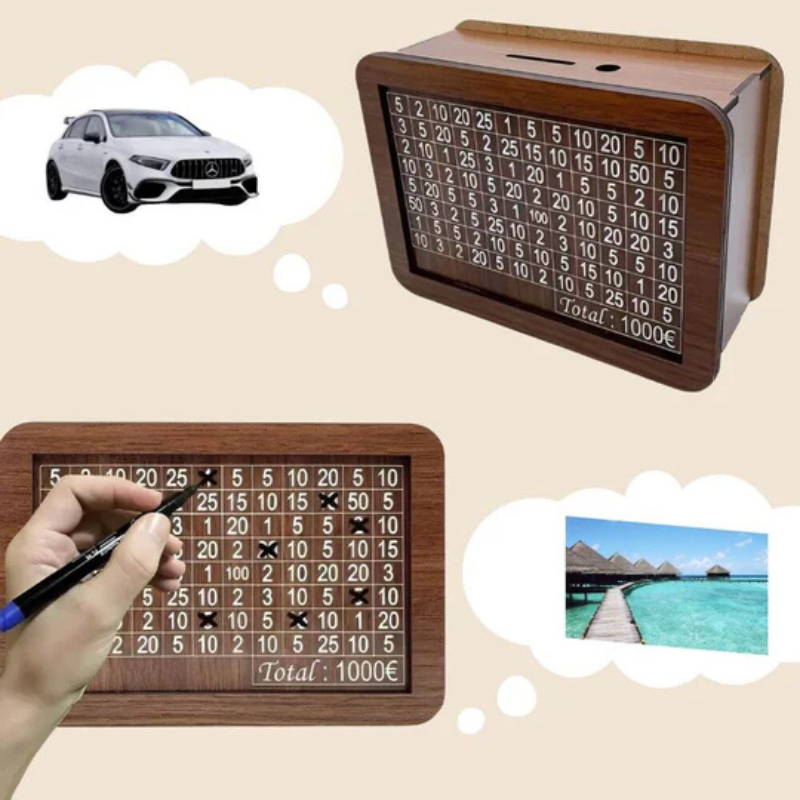 Moderne Spardose mit LCD-Anzeige für cleveres Sparen