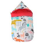 Schlafsack für Babys mit Kapuze – Minky-Decke für Neugeborene