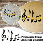 Wandlicht mit schwarzer Musiknote