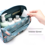 Wasserabweisende Kosmetiktasche mit Haken und Fächern für Reisen