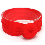 Knotenmuster Haarband für Mädchen – Weiches Baby Turban Stirnband