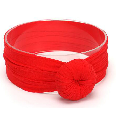 Knotenmuster Haarband für Mädchen – Weiches Baby Turban Stirnband