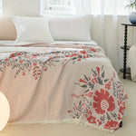 Reversible Blüten-Decke mit französischem Flair