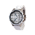 Elegante Quarzchronographuhr aus Edelstahl