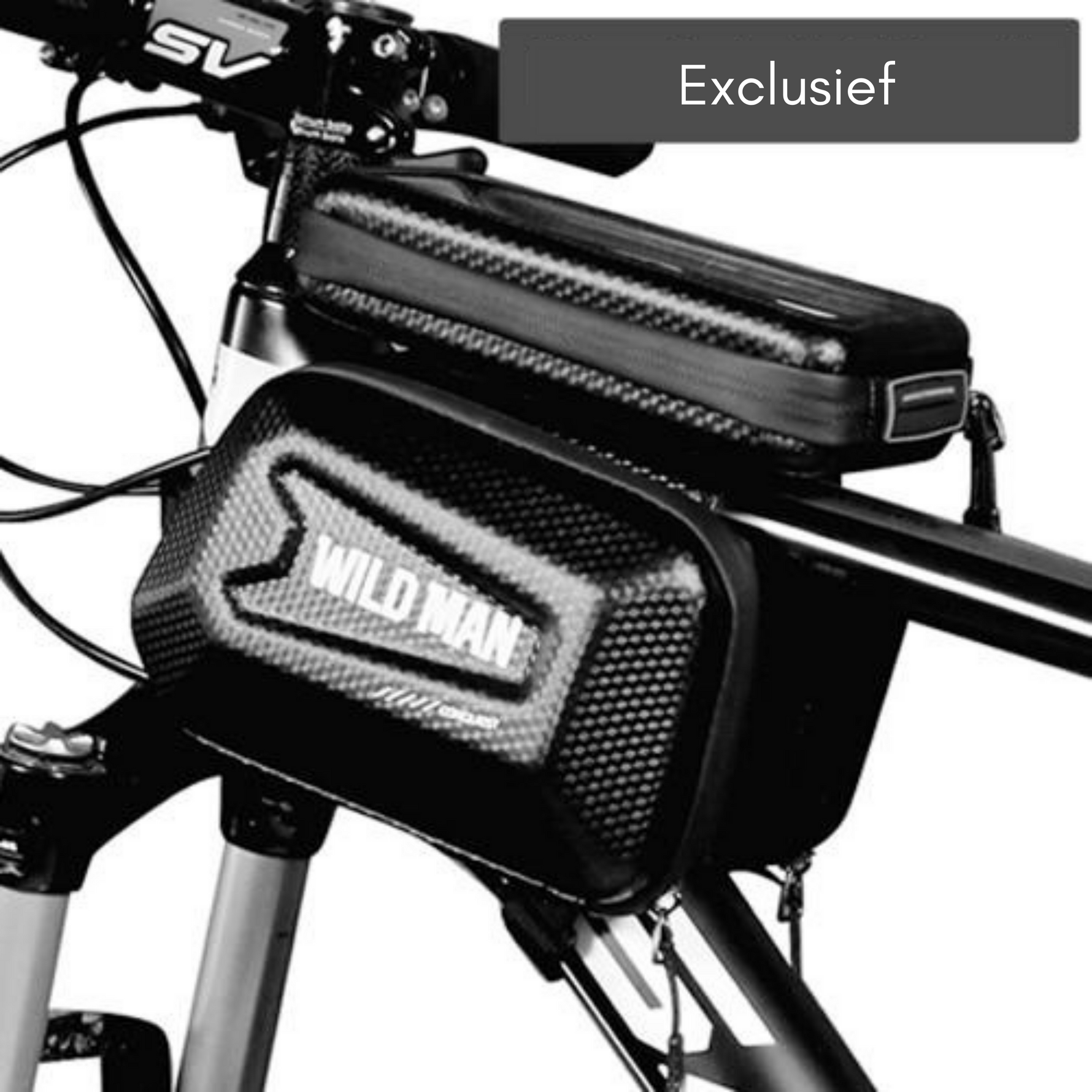 Fahrradrahmen Tasche mit Smartphone-Fenster – Wasserdicht und Robust