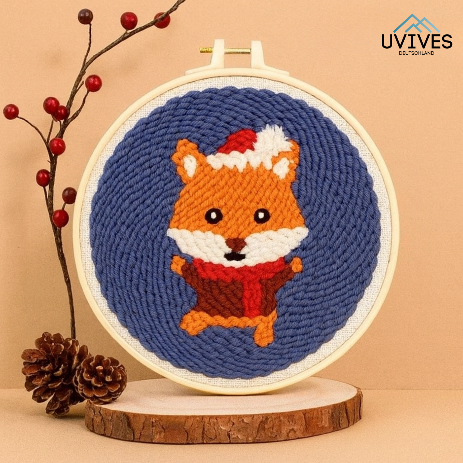 Well-being embroidery kit for festive memories