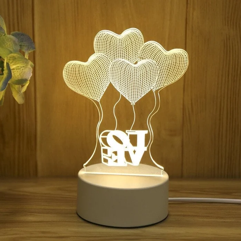 3D Nachtlicht mit USB-Anschluss