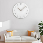 Große Holz-Wanduhr – Minimalistisches Design mit lautlosem Mechanismus