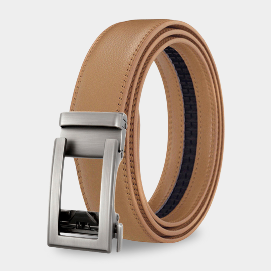 Stylish Men's Belt with Automatic Buckle | Elegance & Flexibility