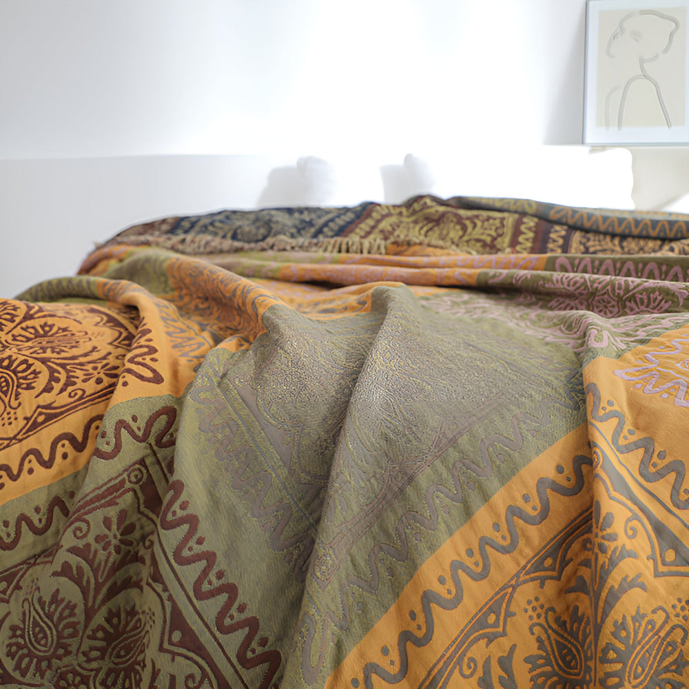 Boho-Quastendecke für ein gemütliches Zuhause