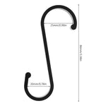 Versatile S-Hooks Set of 12 | Robust Stainless Steel for Every Need