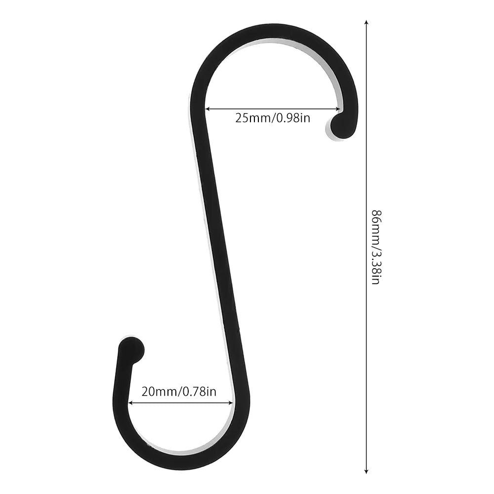 Versatile S-Hooks Set of 12 | Robust Stainless Steel for Every Need