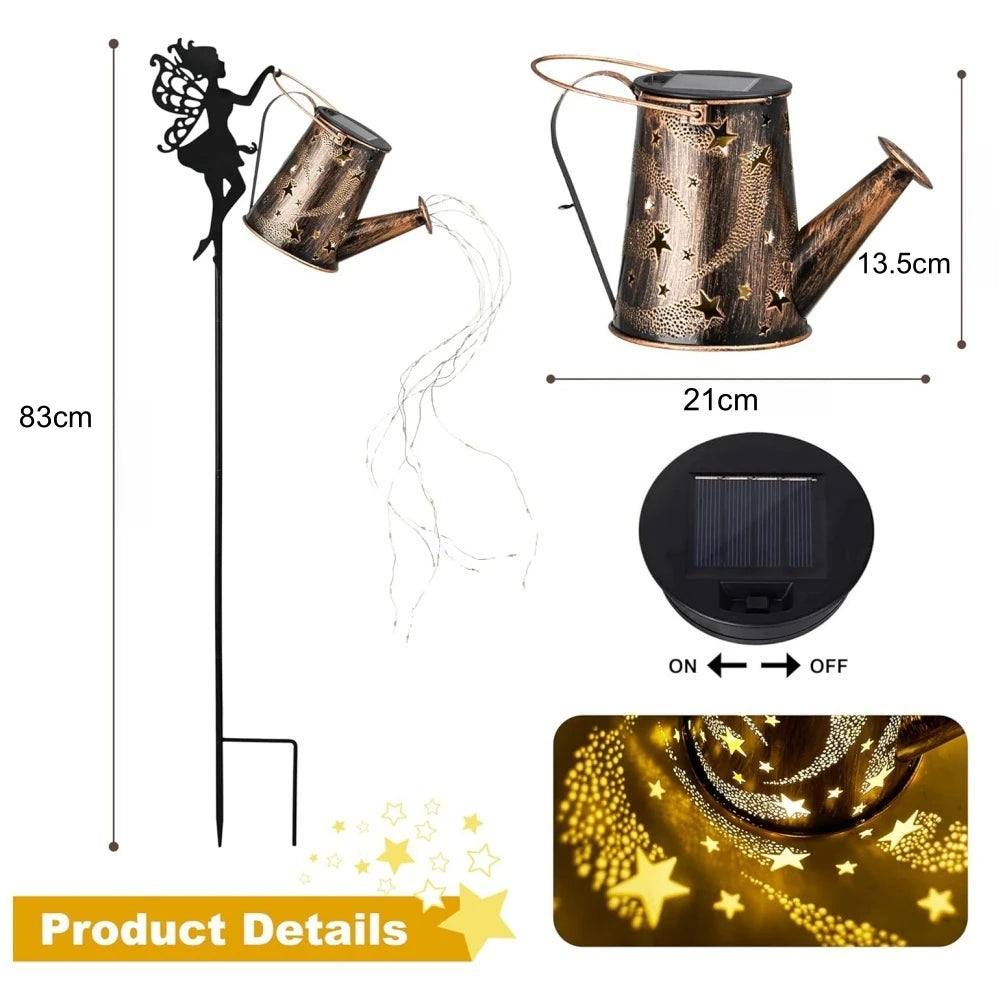 Garden Magic | Solar-Powered Watering Can for Atmospheric Lighting