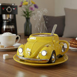 Retro-Ceramic-Becher mit 3D-Design – Ideal für Kaffee und Tee