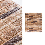 10 Stück 3D Mauerdesign Wasserfeste Selbstklebende Wandverkleidung | BrickArt