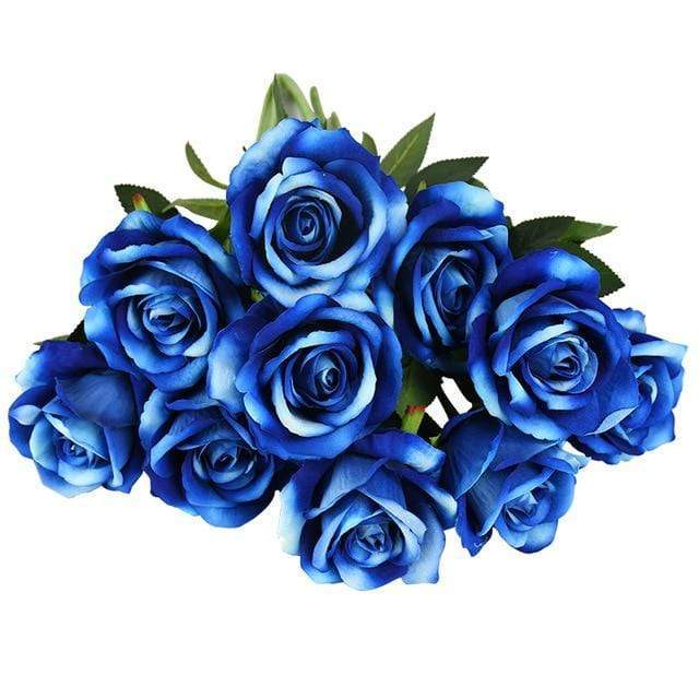 10er Set Elegante Seidenrosen für jeden Anlass