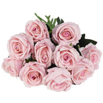 10er Set Elegante Seidenrosen für jeden Anlass