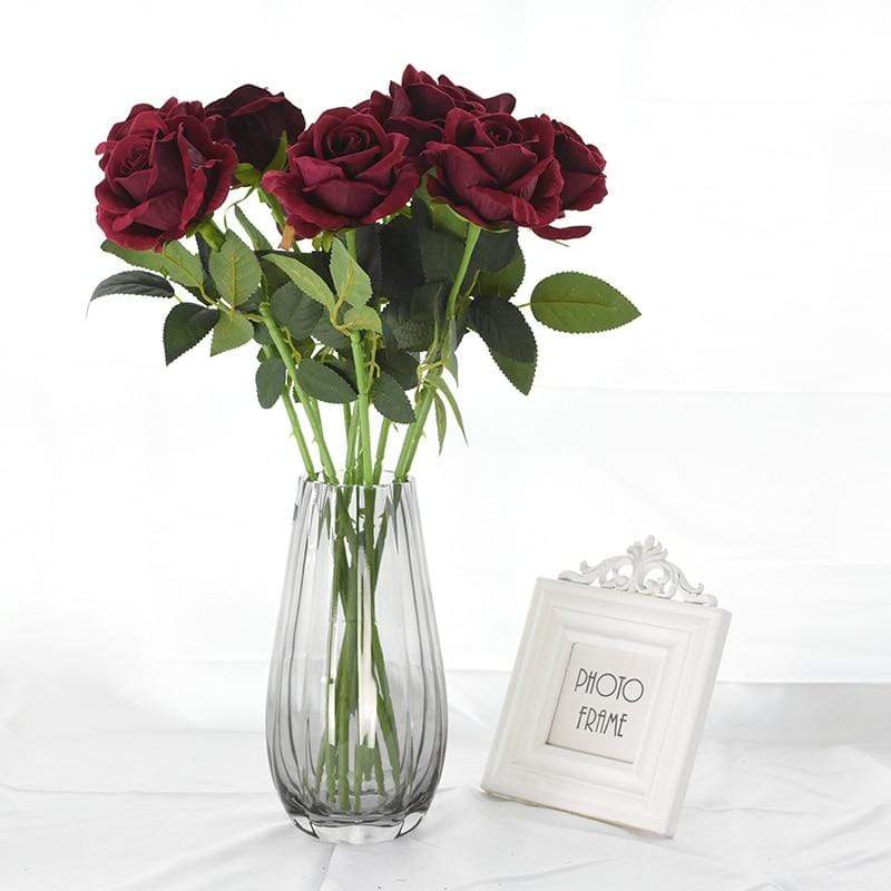 10er Set Elegante Seidenrosen für jeden Anlass