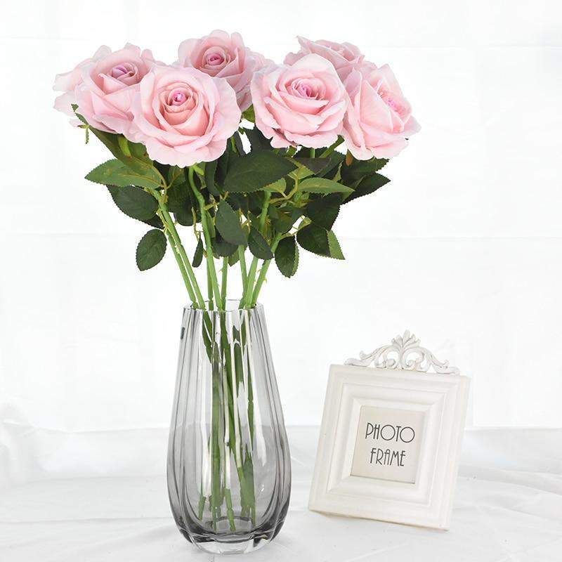10er Set Elegante Seidenrosen für jeden Anlass