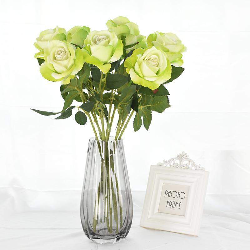 10er Set Elegante Seidenrosen für jeden Anlass