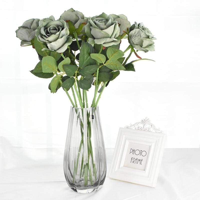 10er Set Elegante Seidenrosen für jeden Anlass