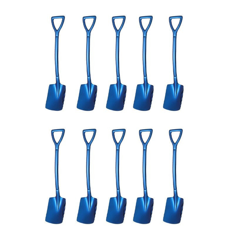 10-teiliges Set eleganter Edelstahl-Kaffeelöffel