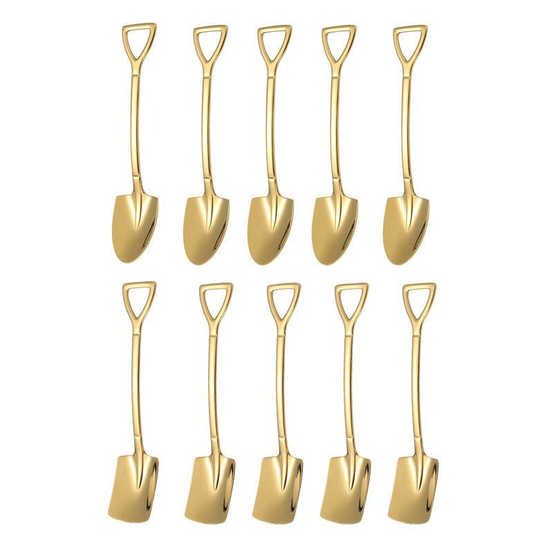 10 Stück Kaffeelöffel Set – Dessertlöffel und Teelöffel zum Rühren