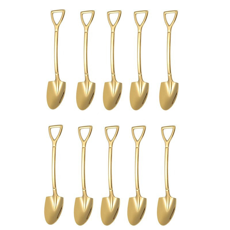 10 Stück Kaffeelöffel Set – Dessertlöffel und Teelöffel zum Rühren