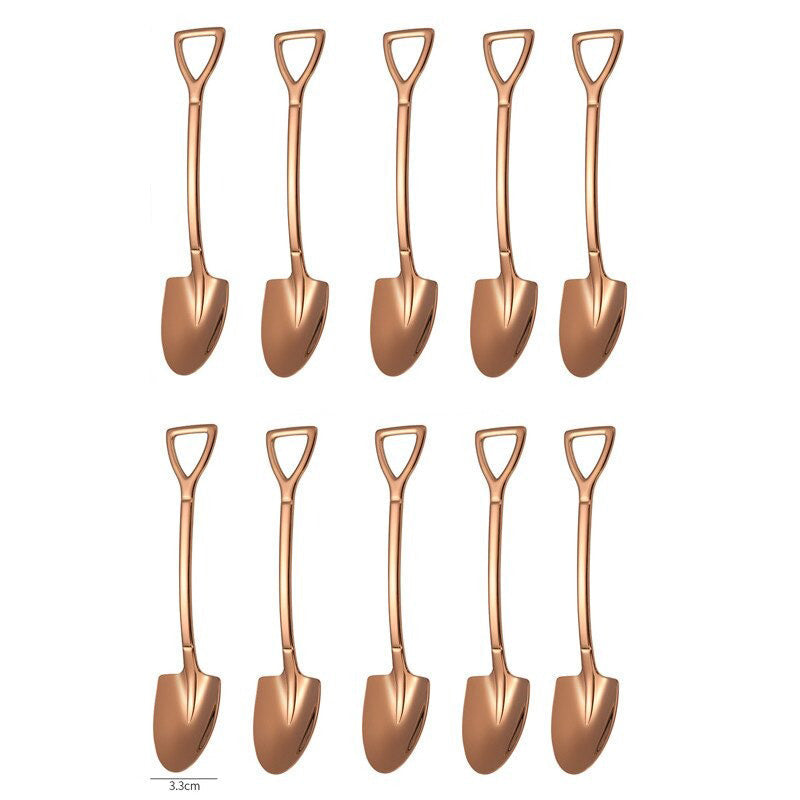 10 Stück Kaffeelöffel Set – Dessertlöffel und Teelöffel zum Rühren