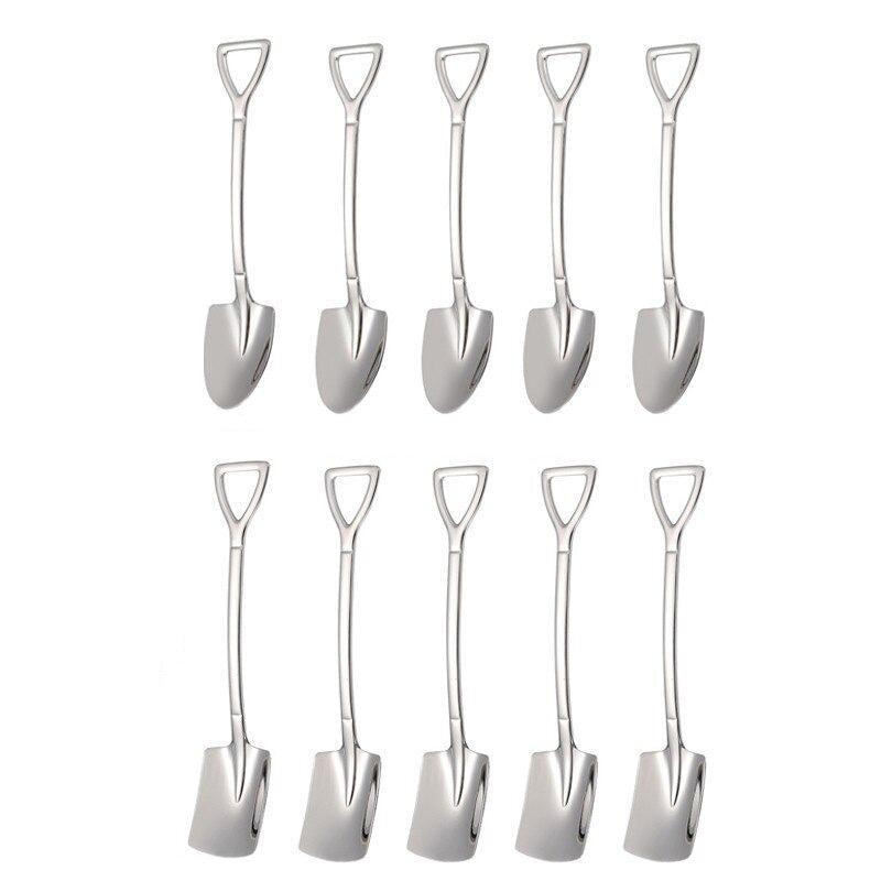 10 Stück Kaffeelöffel Set – Dessertlöffel und Teelöffel zum Rühren