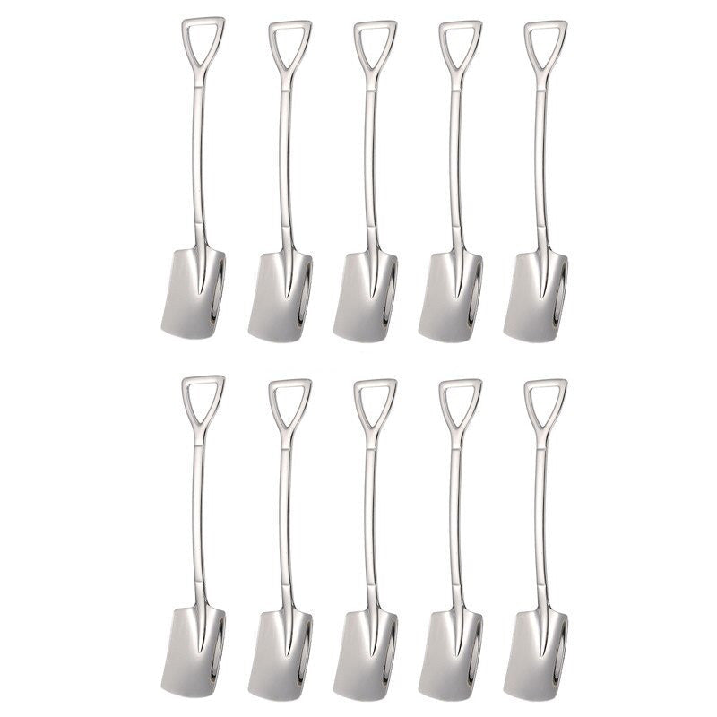 10 Stück Kaffeelöffel Set – Dessertlöffel und Teelöffel zum Rühren