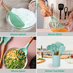 Practical 11-piece silicone kitchen utensil set