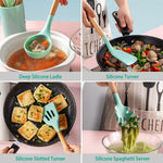 Practical 11-piece silicone kitchen utensil set