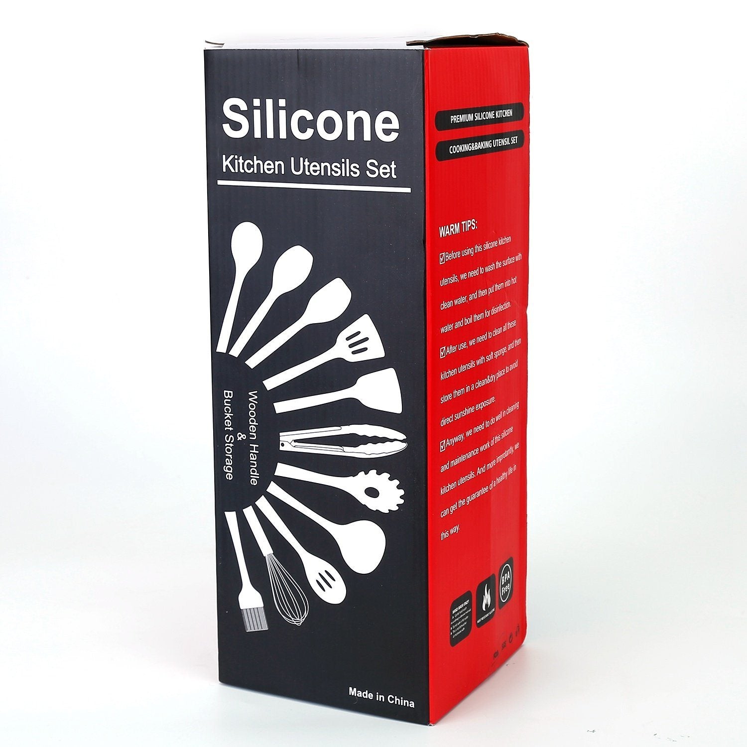 Practical 11-piece silicone kitchen utensil set