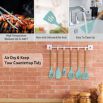 Practical 11-piece silicone kitchen utensil set