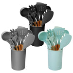 Practical 11-piece silicone kitchen utensil set