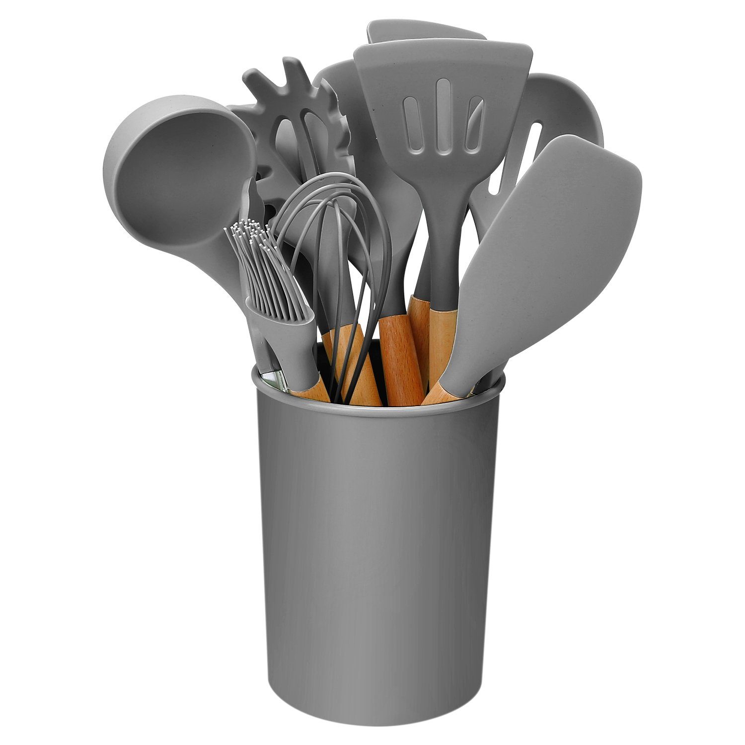 Practical 11-piece silicone kitchen utensil set