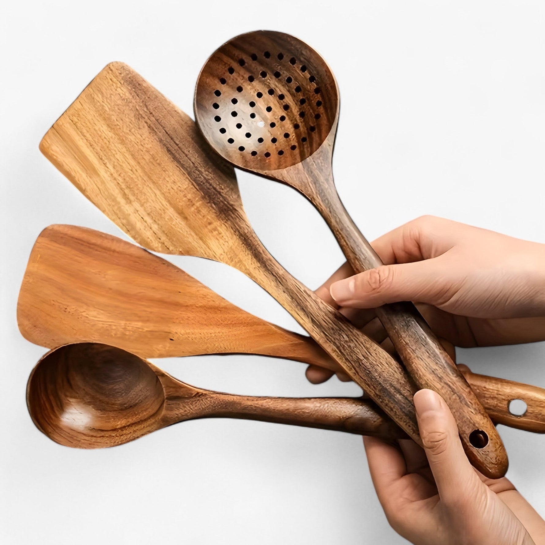 Natural Kitchen - 11-piece set made of high-quality wood for your kitchen