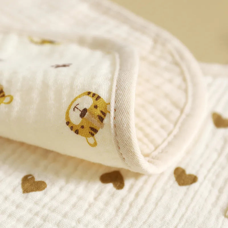 Musselin Lätzchen für Babys – Sanfte Spucktücher mit Druckknopf