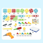 Puzzle-Spielzeug mit Schrauben für kreative Kinder