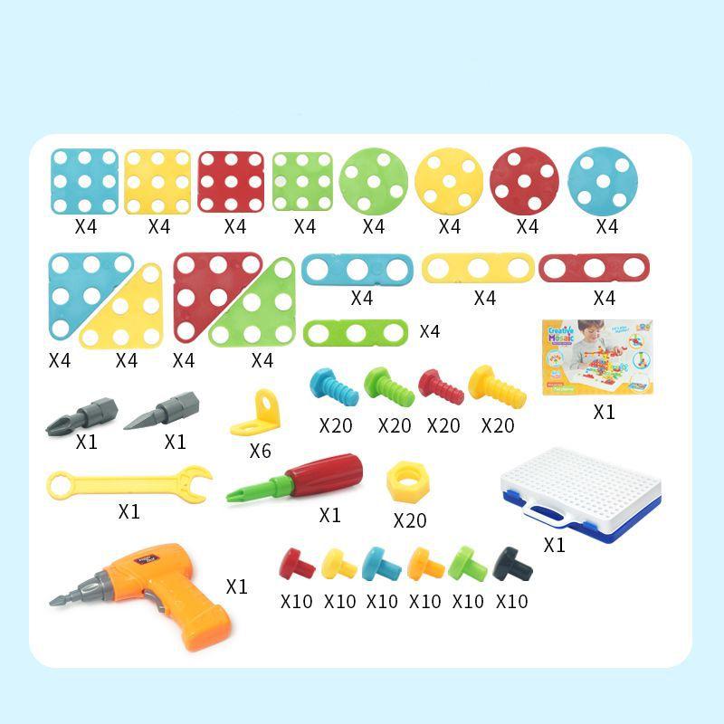 Puzzle-Spielzeug mit Schrauben für kreative Kinder
