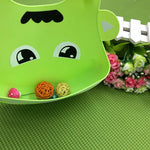 Buntes Silikon-Lätzchen Set für Babys mit Tiermotiven