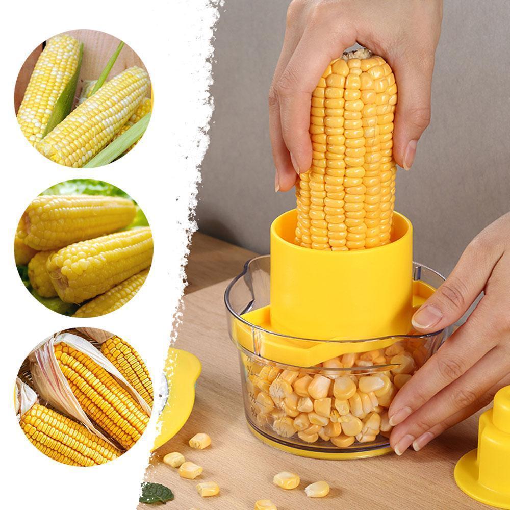 Maiskornentferner mit Messbecher und Reibe | CornEase