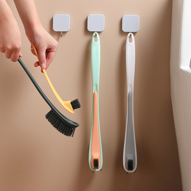 Zweiseitige Toilettenreinigungsbürste mit Flockung