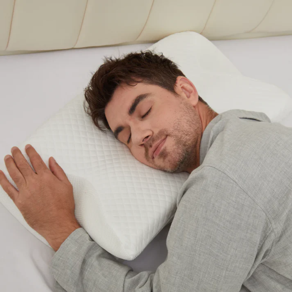 Ergonomic Sleeping Pillow | Optimal Support for Neck and Head | White