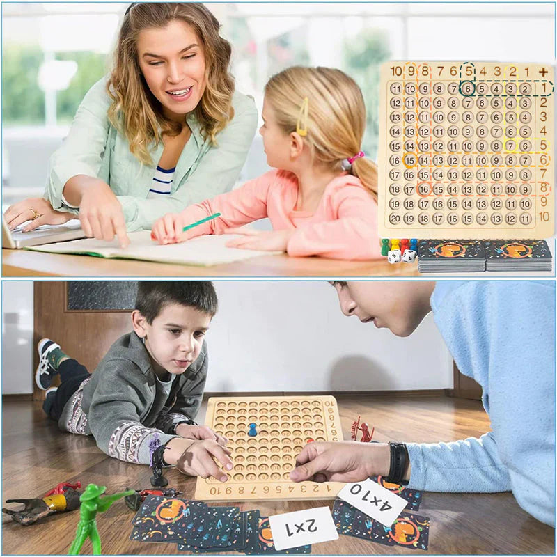 Kreatives Lernspiel zur Förderung der Multiplikation für Kinder