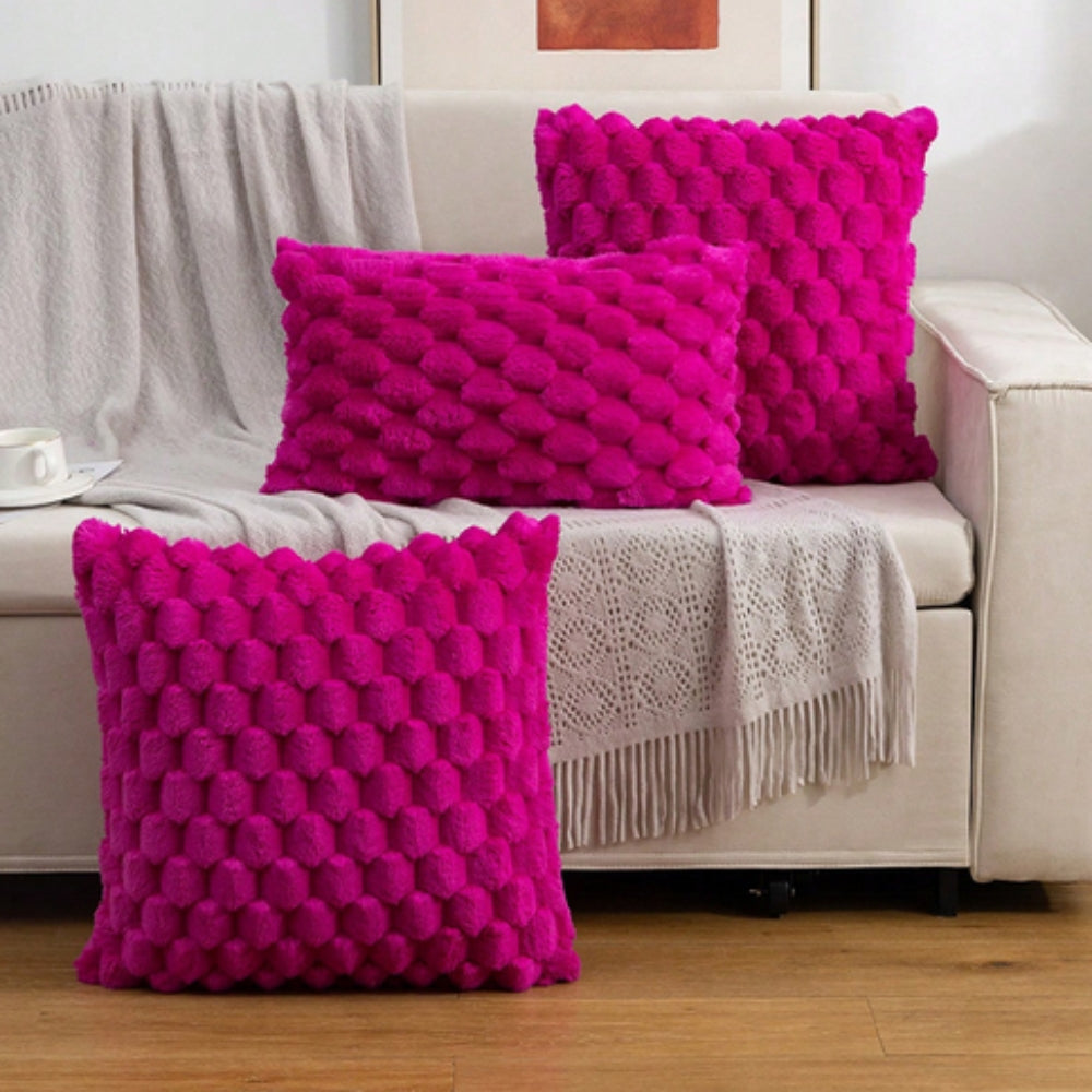 Samtweiche Kissenhülle – Ultraweicher Plüschbezug für Sofa oder Bett
